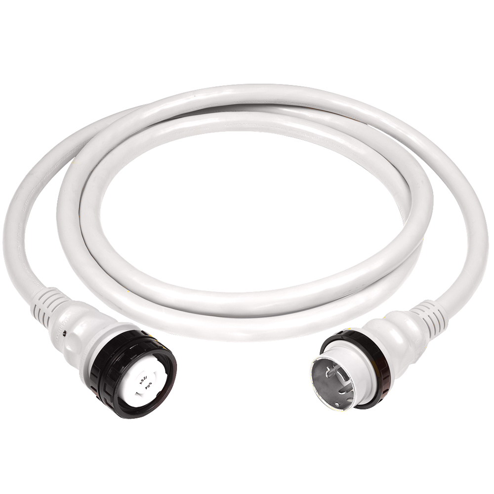 image for Marinco 50Amp 125/250V Shore Power Cable – 25′ – White