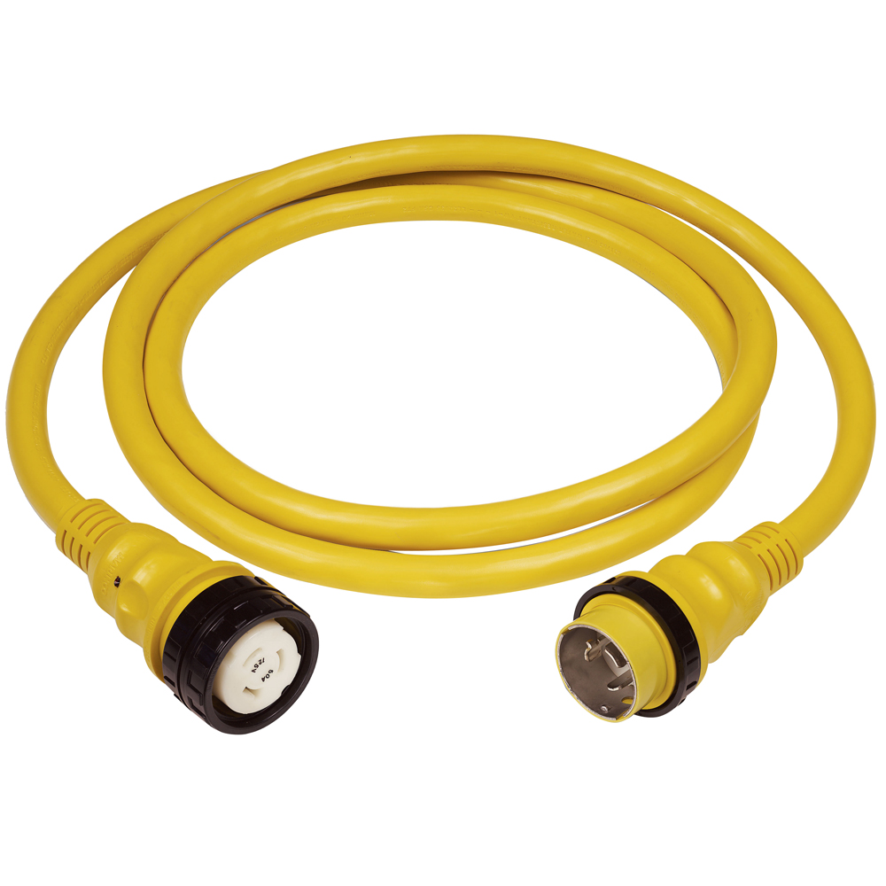 image for Marinco 50A 125V Shore Power Cable – 25′ – Yellow
