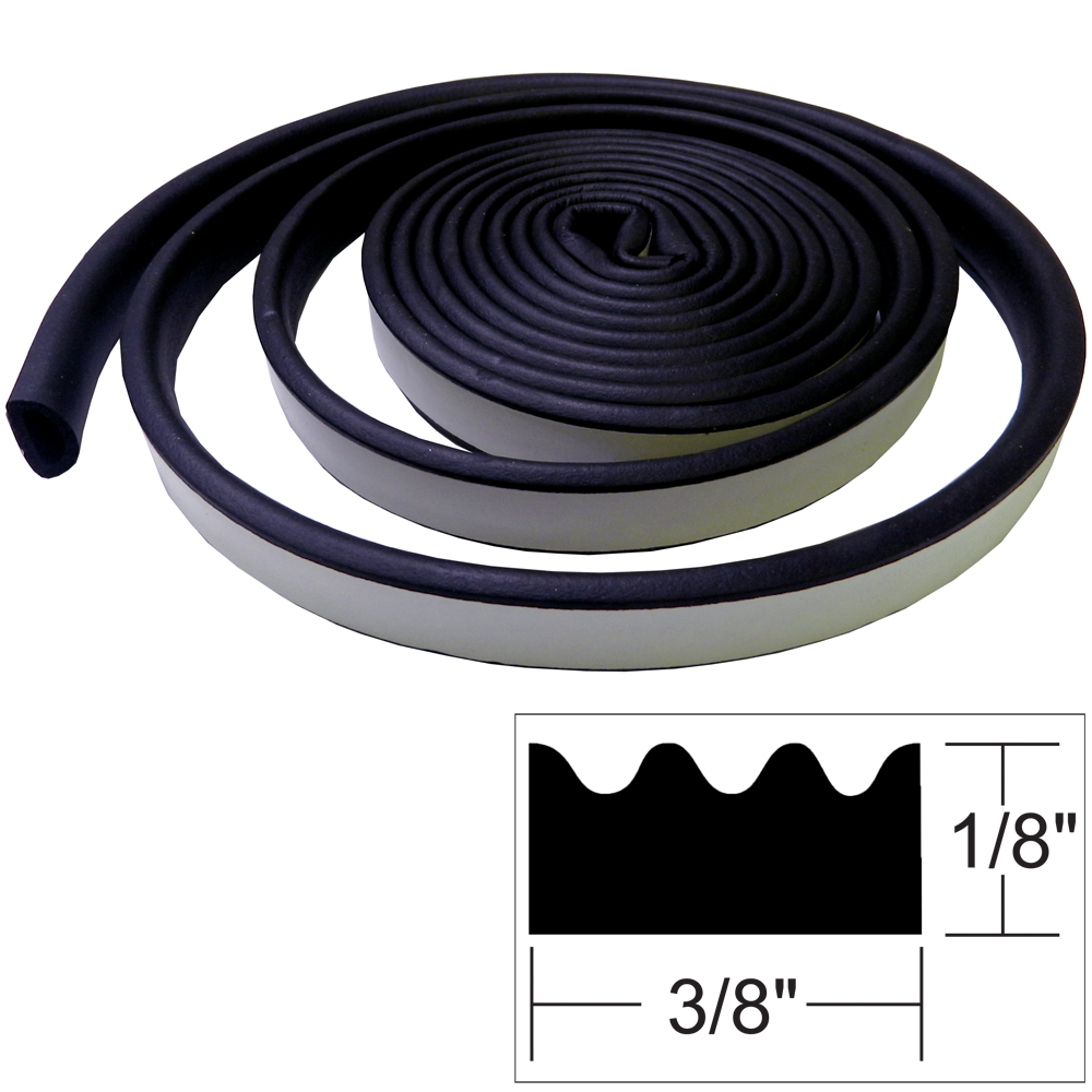 image for TACO Weather Seal – 10’L x ⅛”H x ⅜”W – Black