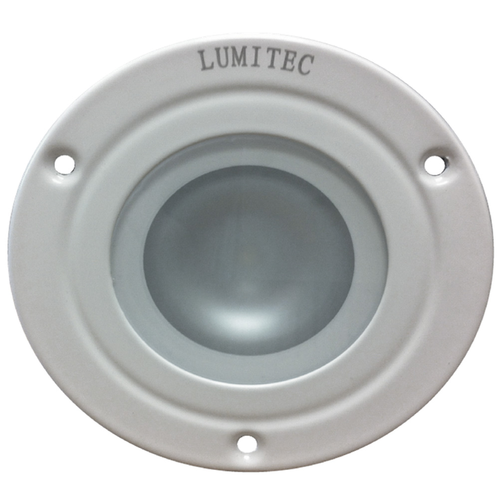 Lumitec Shadow - Flush Mount Down Light - White Finish - 3-Color Red/Blue Non-Dimming w/White Dimming CD-50221