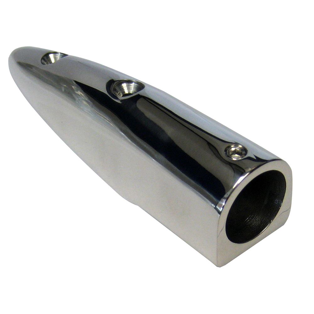 image for Whitecap 5-1/2° Rail End (End-In) – 316 Stainless Steel – 7/8″ Tube O.D.
