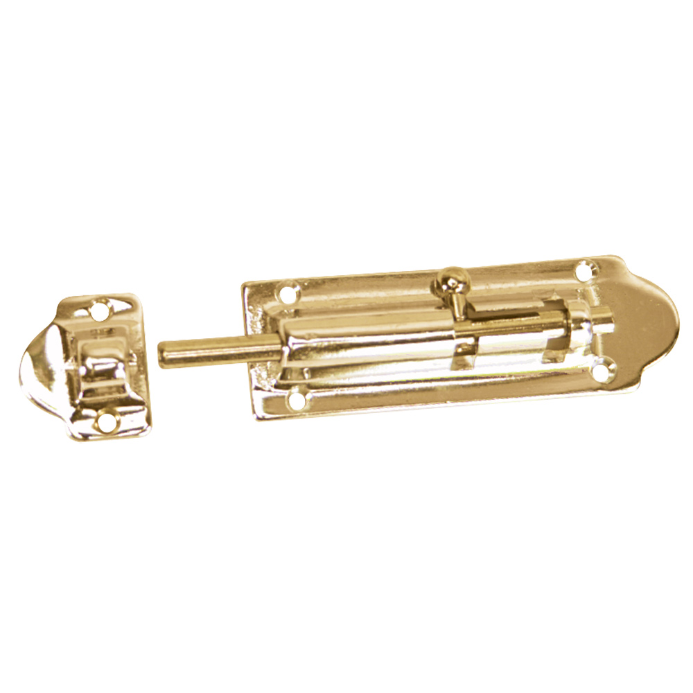 image for Whitecap Barrel Bolt – Polished Brass – 2-1/2′