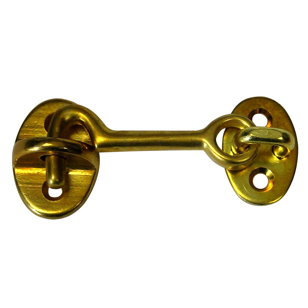 image for Whitecap Cabin Door Hook – Polished Brass – 2″