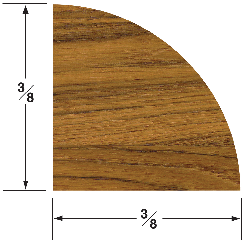 image for Whitecap Teak Quarter Round Molding Small – 5′