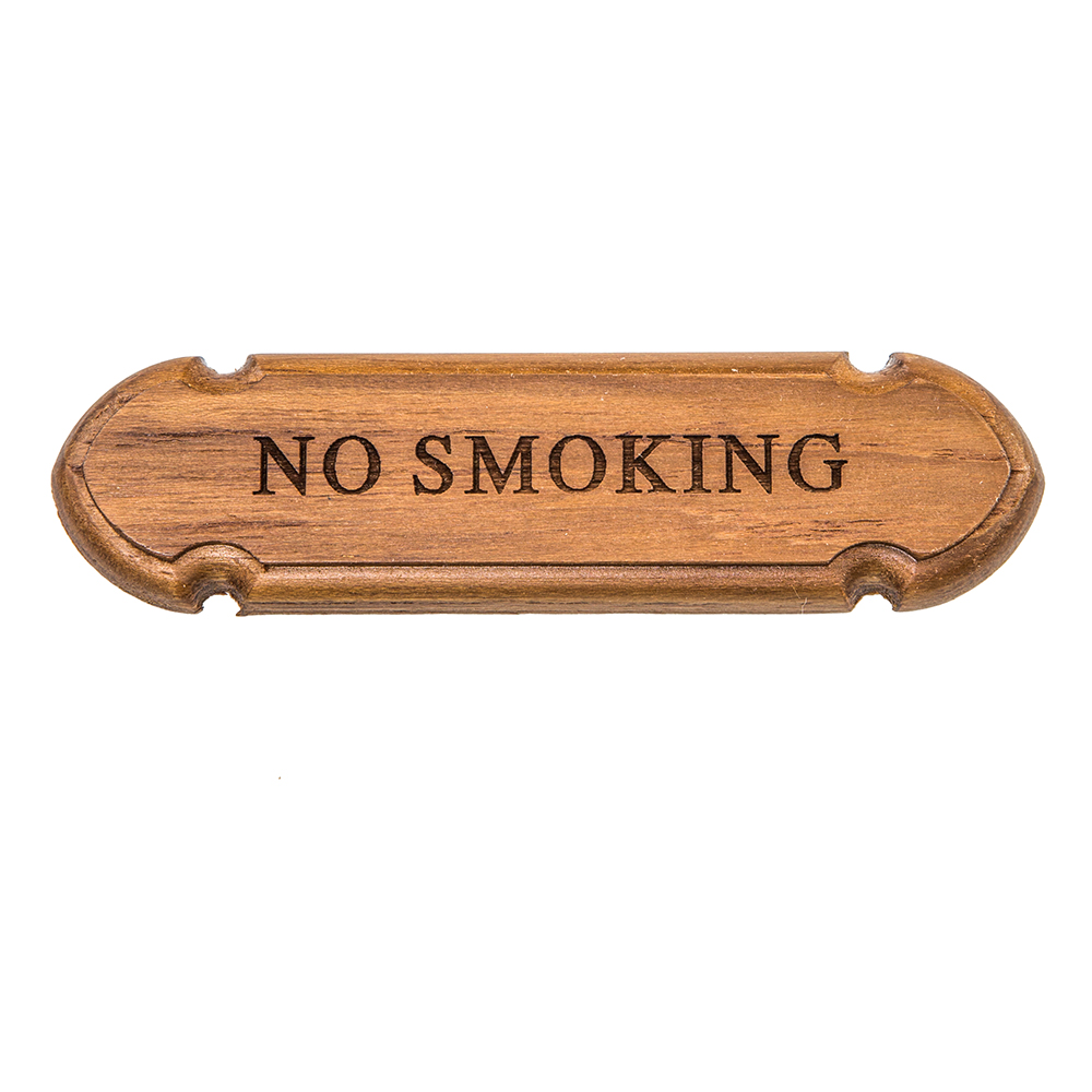 image for Whitecap Teak “No Smoking” Name Plate