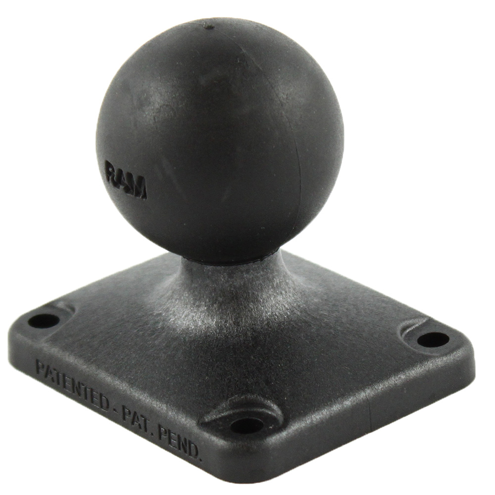 image for RAM Mount 2″ x 2.5″ Rectangle Composite Base w/1.5″ Ball