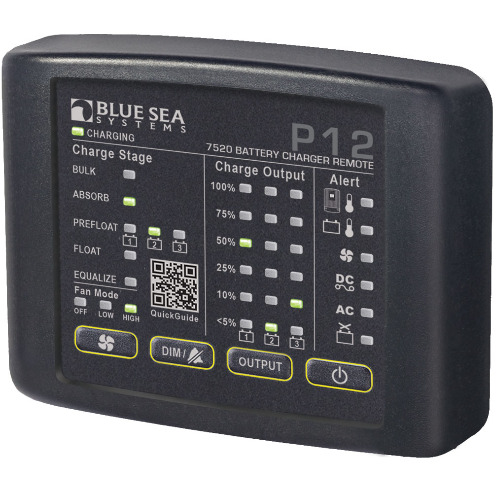 image for Blue Sea 7520 P12 LED Remote f/Battery Chargers