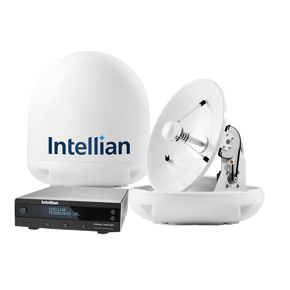 image for Intellian i4P Linear System w/17.7″ Reflector & Universal Quad LNB