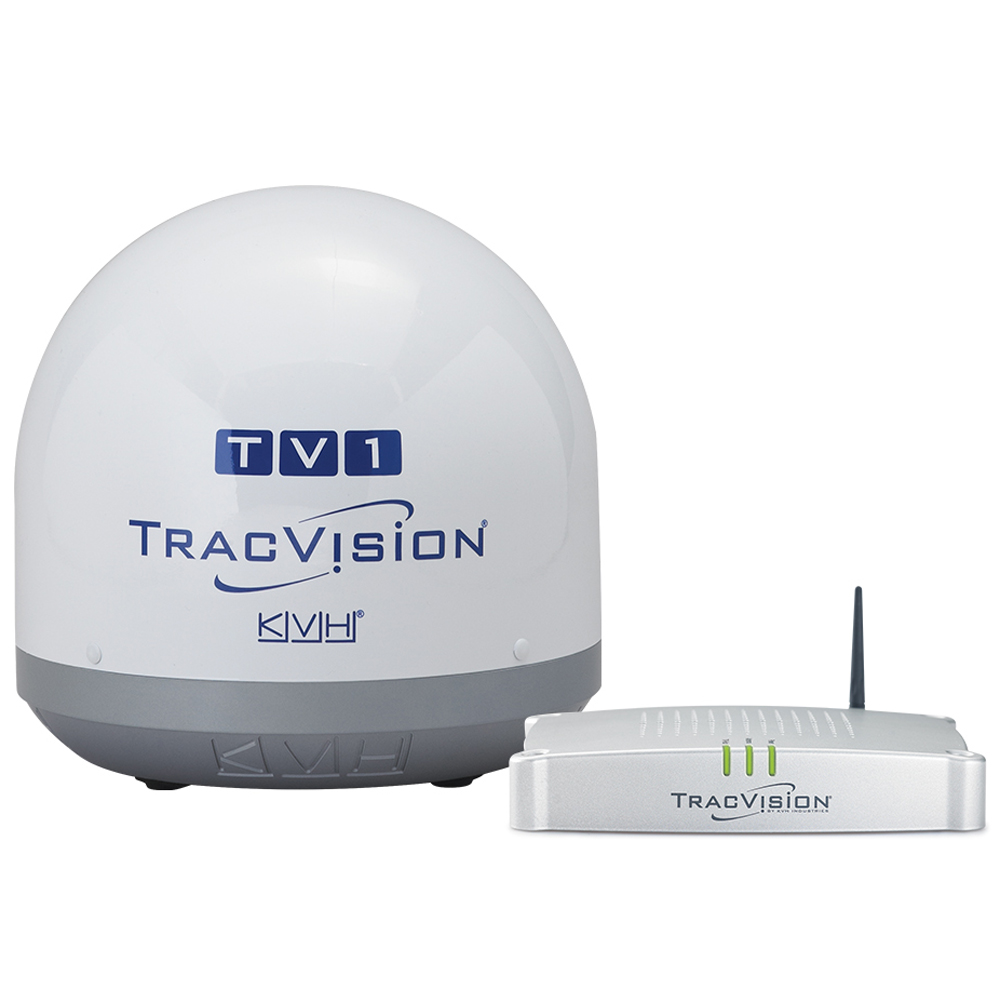 image for KVH TracVision TV1 w/IP-Enabled TV-Hub & Linear Universal Single-Output LNB
