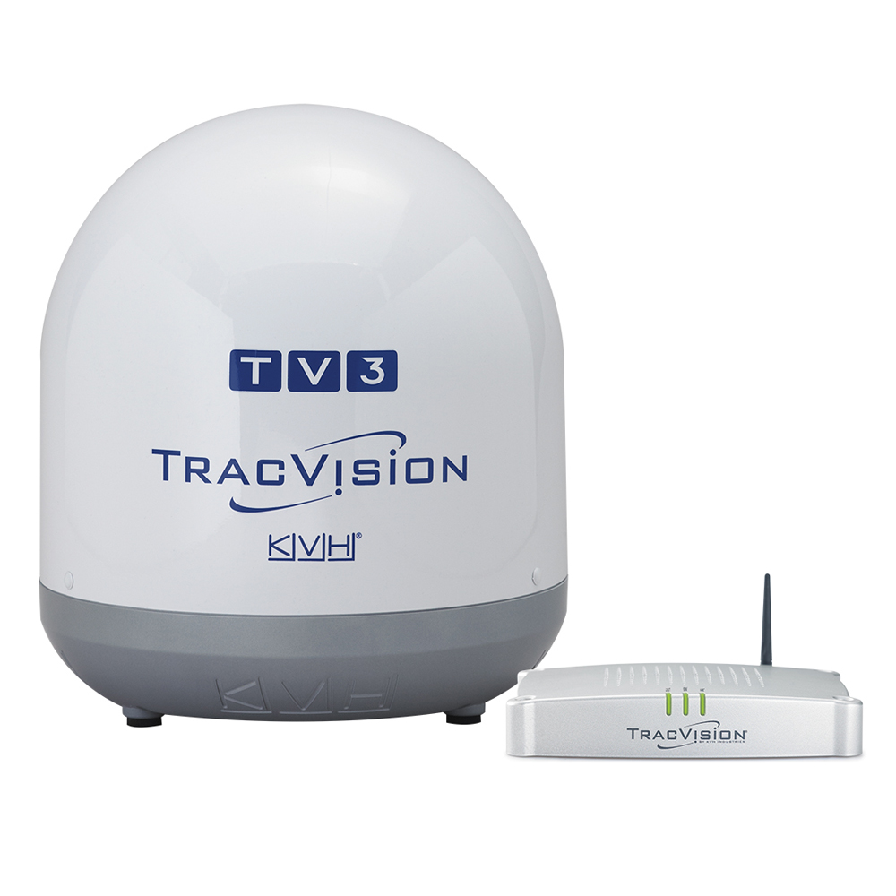 image for KVH TracVision TV3 w/IP-Enabled TV-Hub & Linear Universal Single-Output LNB