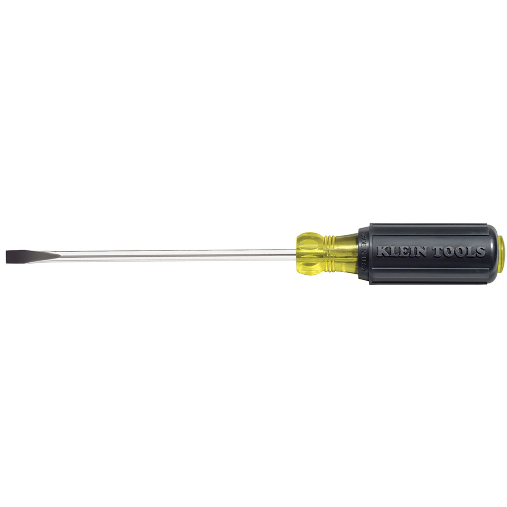 Klein Tools 1 4 Cabinet Tip Screwdriver 6 Heavy Duty Round