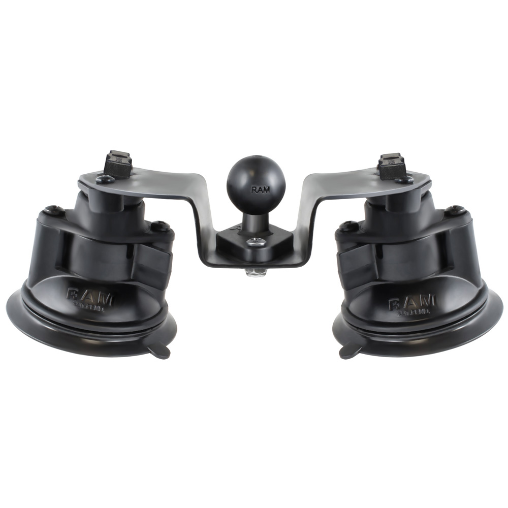 image for RAM Mount Dual Articulating Suction Cup Base w/1″ Ball Base