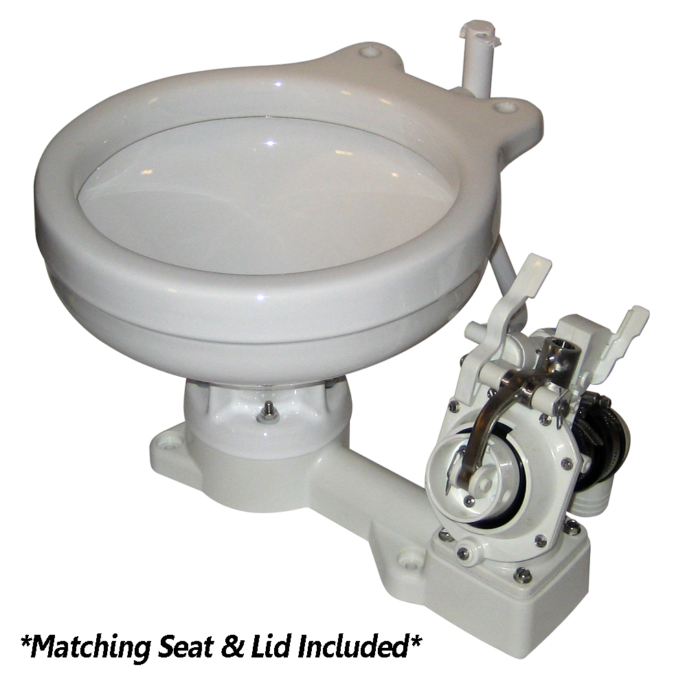 image for Raritan Fresh Head – Fresh Water Flush – Manual – Marine Size – Right Hand Operation