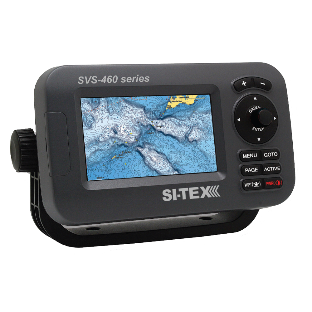 image for SI-TEX SVS-460C Chartplotter – 4.3″ Color Screen w/Internal GPS and Navionics+ Flexible Coverage
