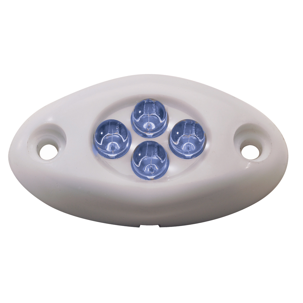image for Innovative Lighting Courtesy Light – 4 LED Surface Mount – Blue LED/White Case