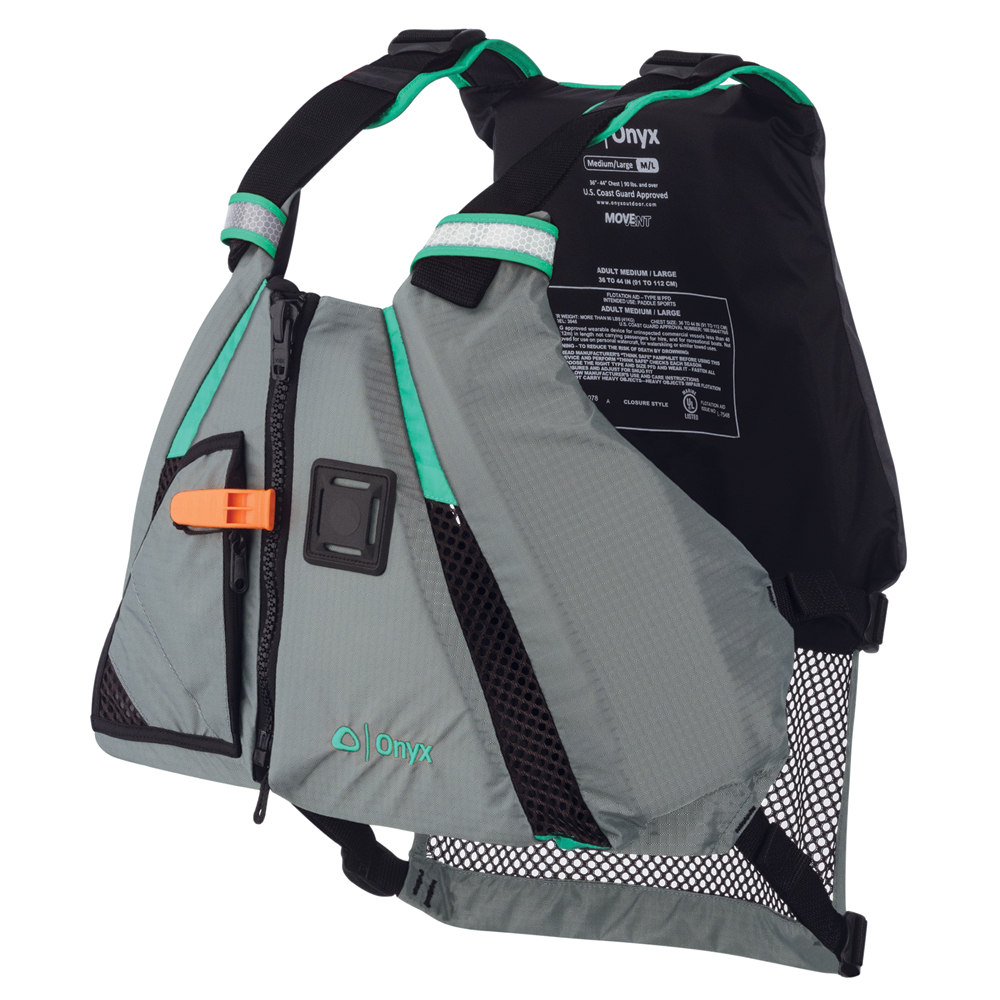 image for Onyx MoveVent Dynamic Paddle Sports Life Vest – XS/SM – Aqua