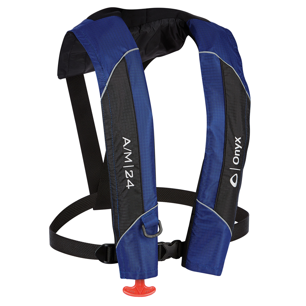 image for Onyx A/M-24 Automatic/Manual Inflatable PFD Life Jacket – Blue