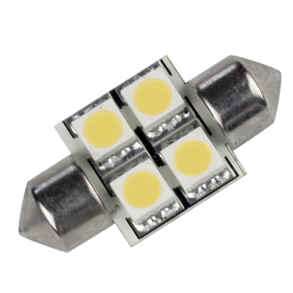 image for Lunasea Pointed Festoon 4 LED Light Bulb – 31mm – Cool White