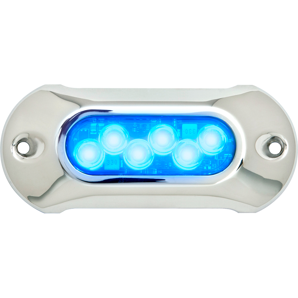 image for Attwood Light Armor Underwater LED Light – 6 LEDs – Blue