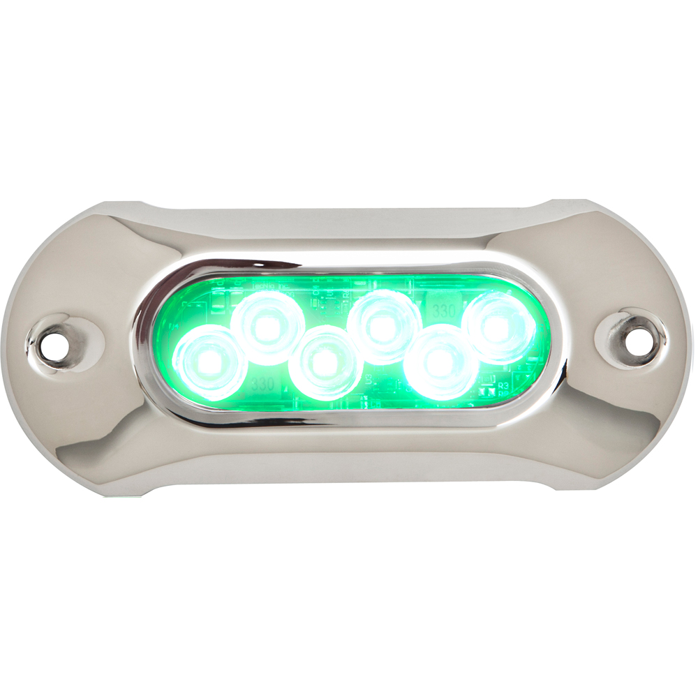 Attwood Light Armor Underwater LED Light - 6 LEDs - Green CD-54559