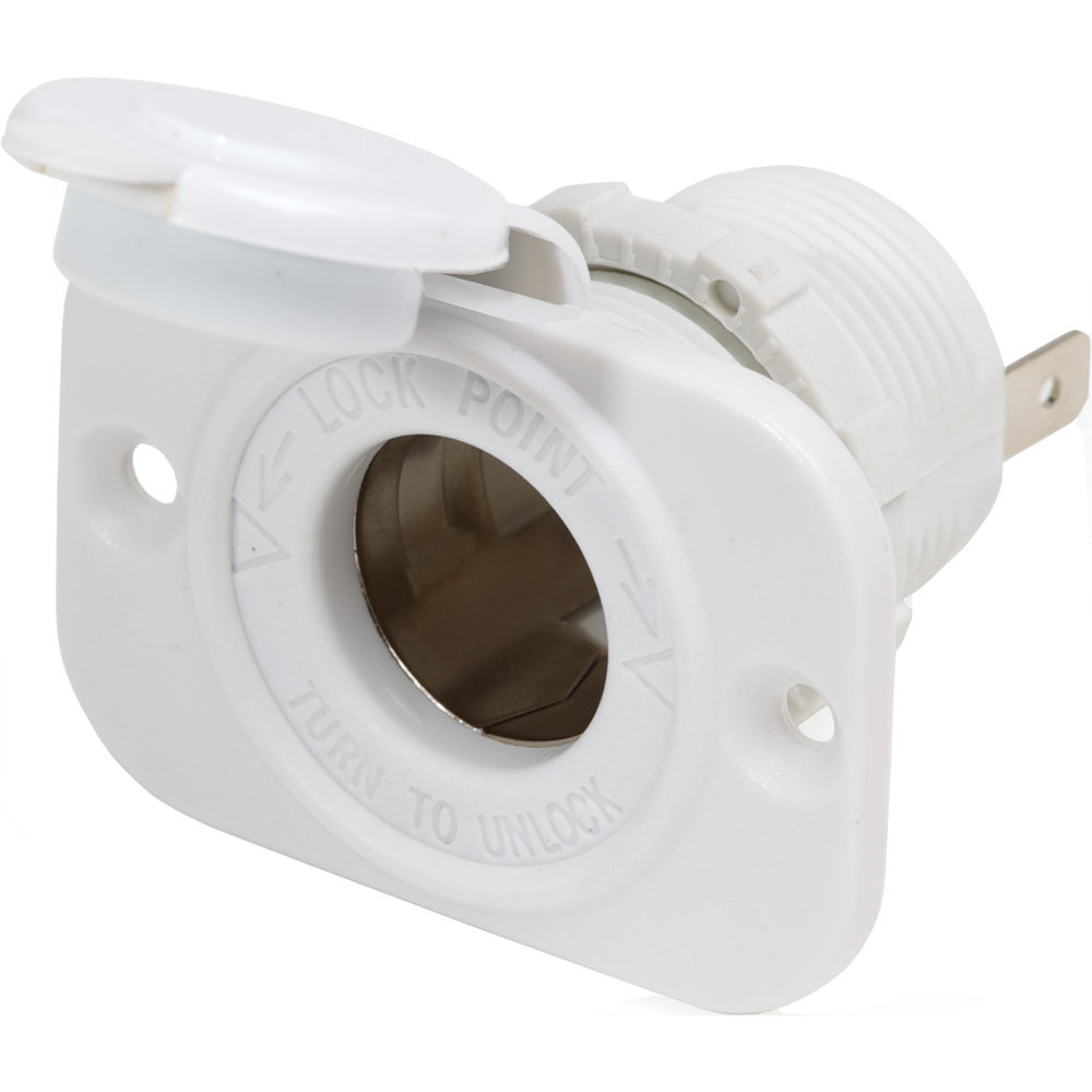 image for Blue Sea 12V Dash Socket – White