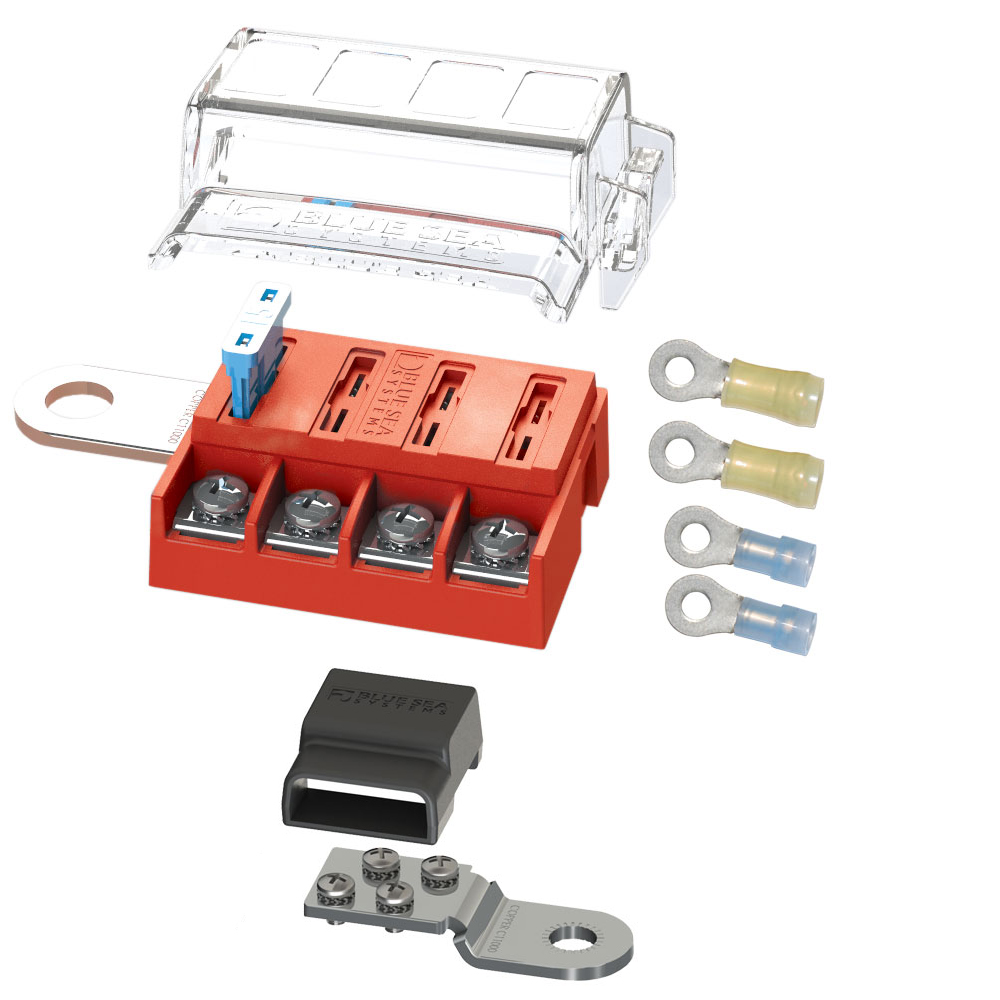 image for Blue Sea 5024 ST-Blade Battery Terminal Mount Fuse Block Kit