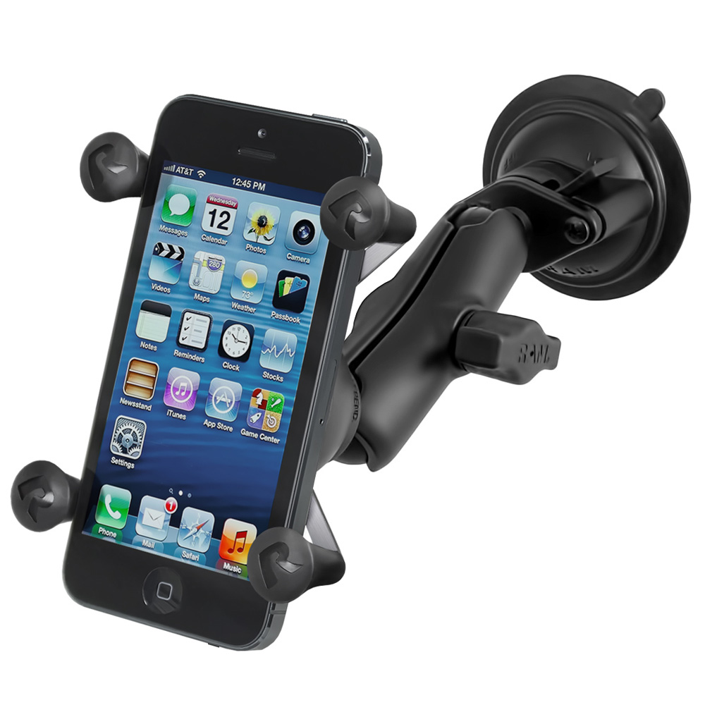image for RAM Mount Twist Lock Suction Cup Mount w/Universal X-Grip Cell Phone Holder