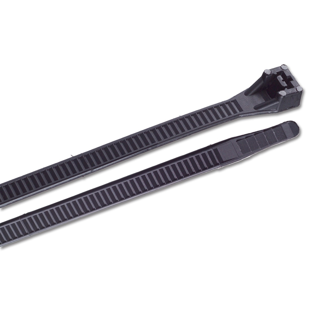 Ancor 15&quot; UV Black Heavy Duty Cable Zip Ties - 100 Pack CD-55415