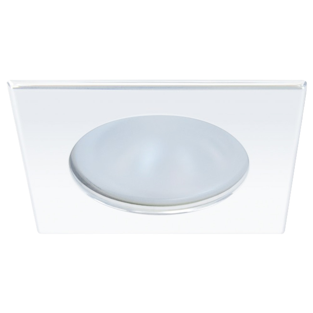 image for Quick Blake XP Downlight LED – 4W, IP66, Screw Mounted – Square White Bezel, Round Daylight Light