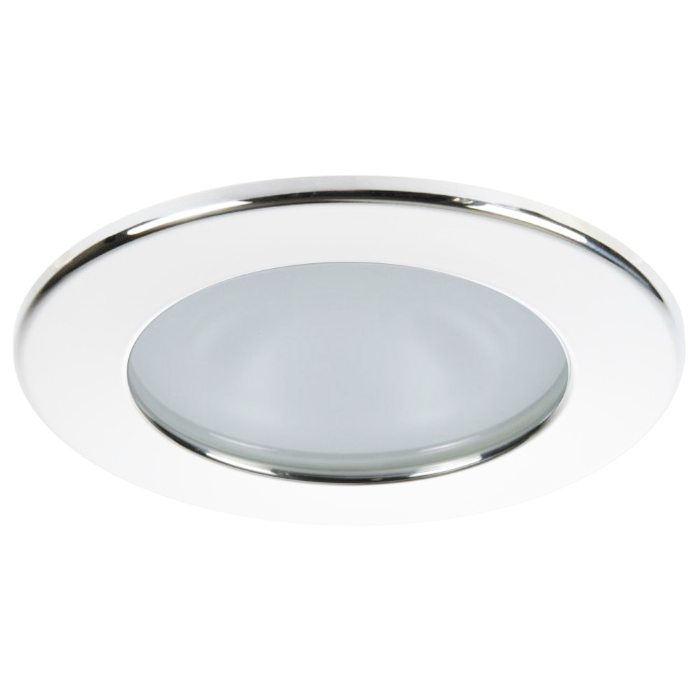 image for Quick Kai XP Downlight LED – 4W, IP66, Spring Mounted – Round White Bezel, Round Daylight Light