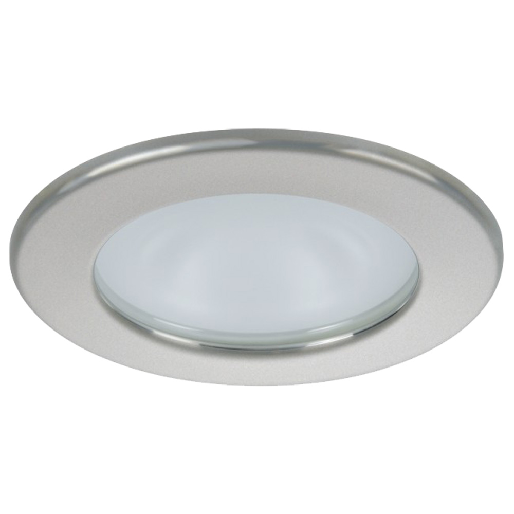 image for Quick Kai XP Downlight LED – 4W, IP66, Spring Mounted – Round Satin Bezel, Round Warm White Light