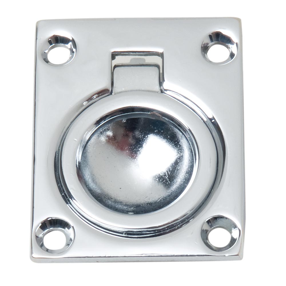 image for Perko Flush Ring Pull – Chrome Plated Zinc