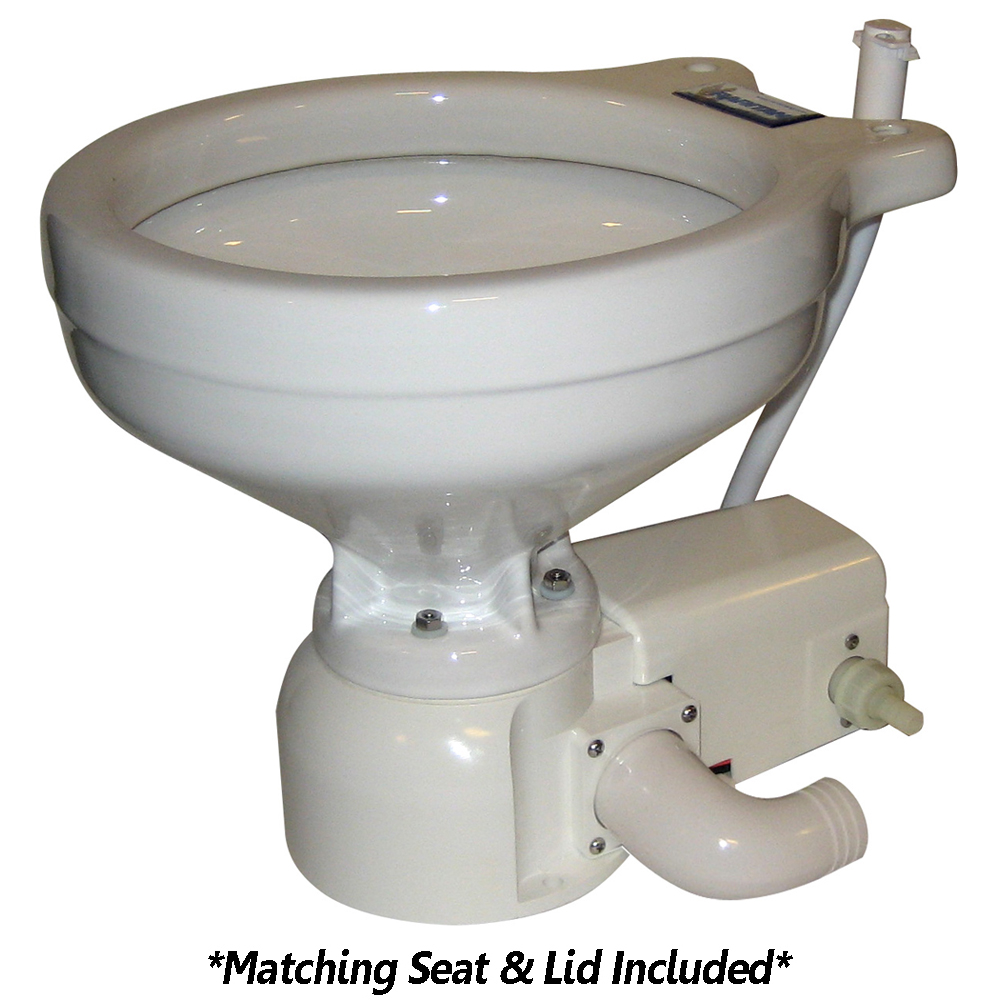 image for Raritan Sea Era Toilet – Household Style – Freshwater Solenoid – Straight & 90° Discharge – Smart Toilet Control – 12v