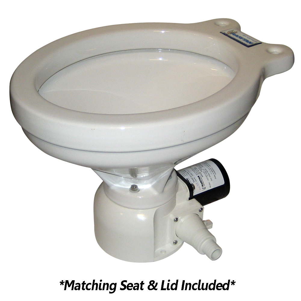 image for Raritan Sea Era Toilet – Household Style – Remote Intake Pump – Straight & 90° Discharge – Smart Toilet Control – 12v