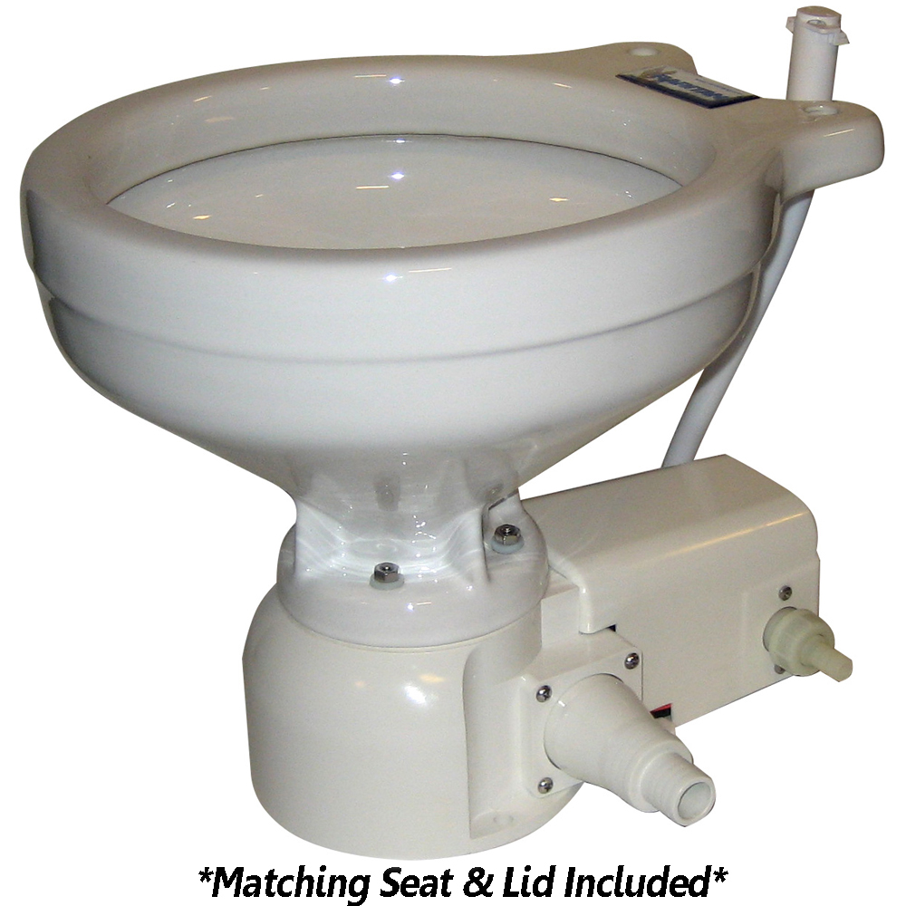 image for Raritan Sea Era Toilet – Marine Size – Freshwater Solenoid – Straight & 90° Discharge – Smart Toilet Control – 12v