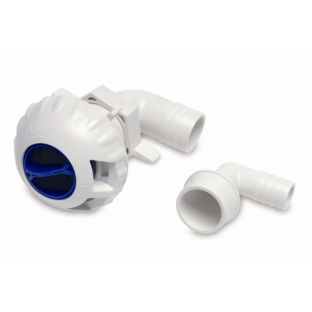 image for Shurflo by Pentair Livewell Fill Valve w/3/4″ & 1-1/8″ Fittings