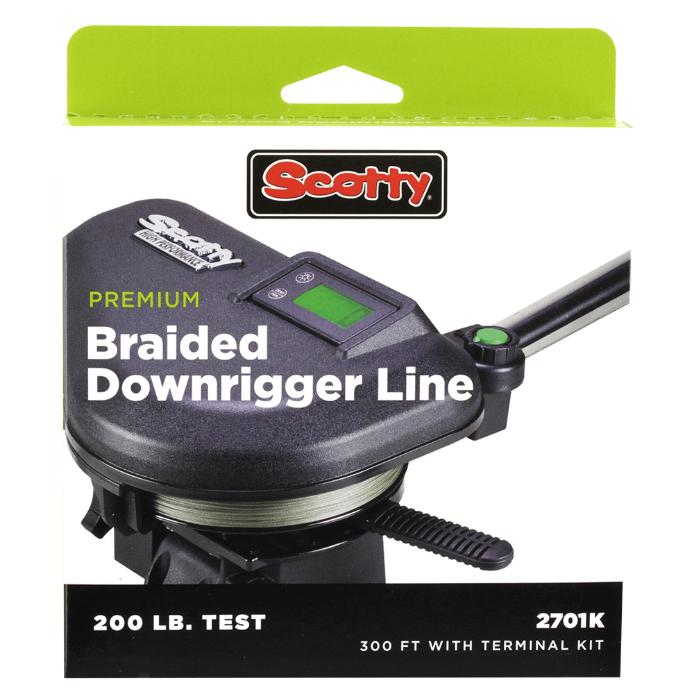 Scotty Premium Power Braid Downrigger Line - 400ft of 200lb Test - 2702K