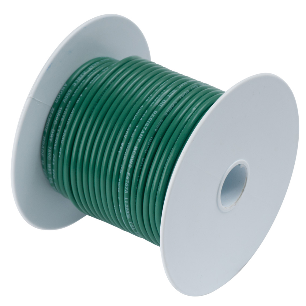 Ancor Green 14AWG Tinned Copper Wire - 100' CD-57402