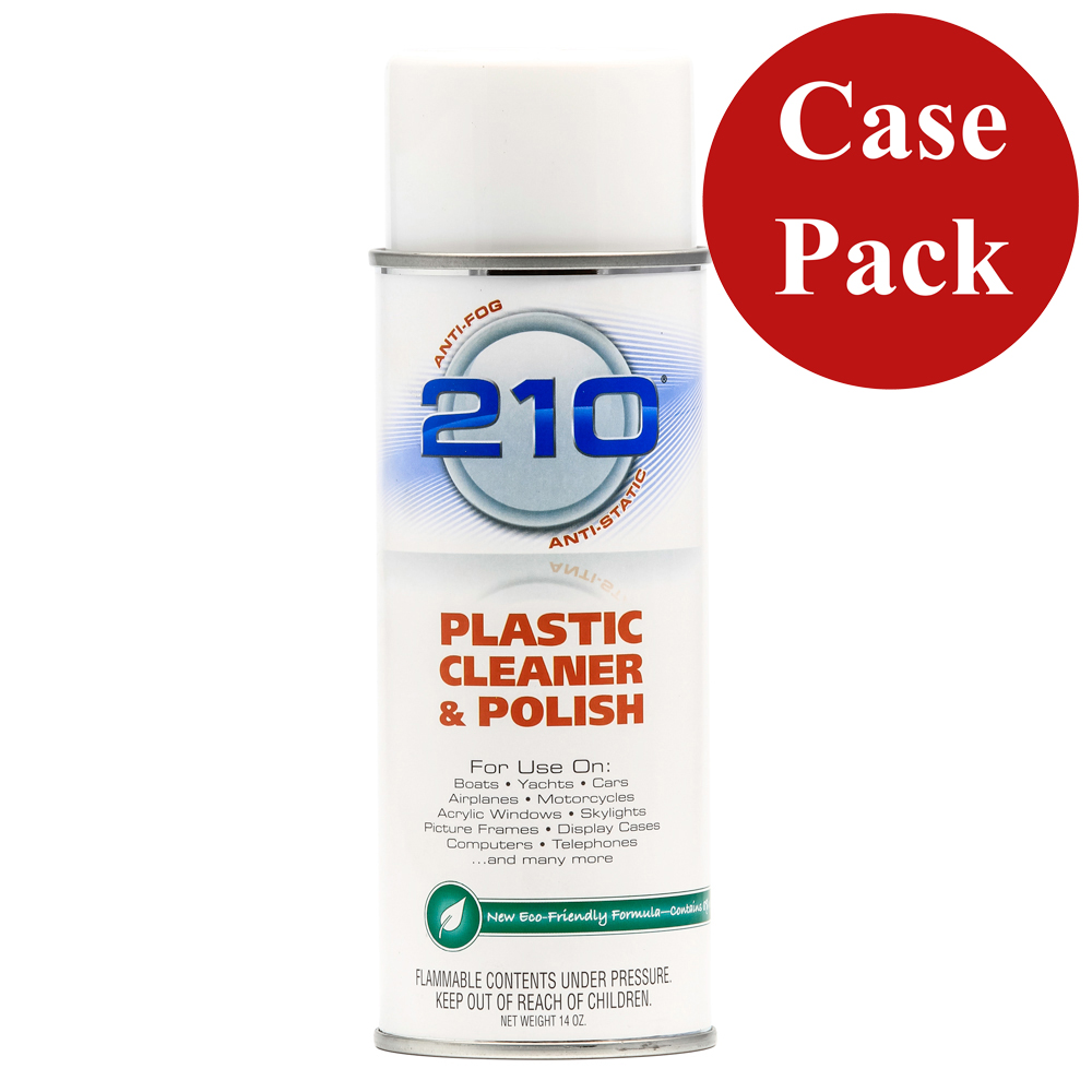 Camco 210 Plastic Cleaner Polish - 14oz Spray - Case of 12 - 40934CASE