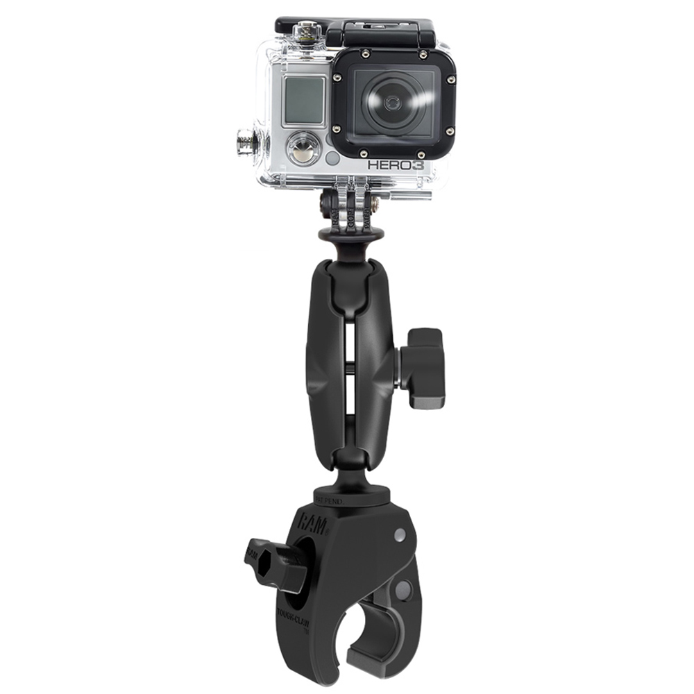 image for RAM Mount Small Tough-Claw™ Mount w/Custom GoPro® Hero Adapter