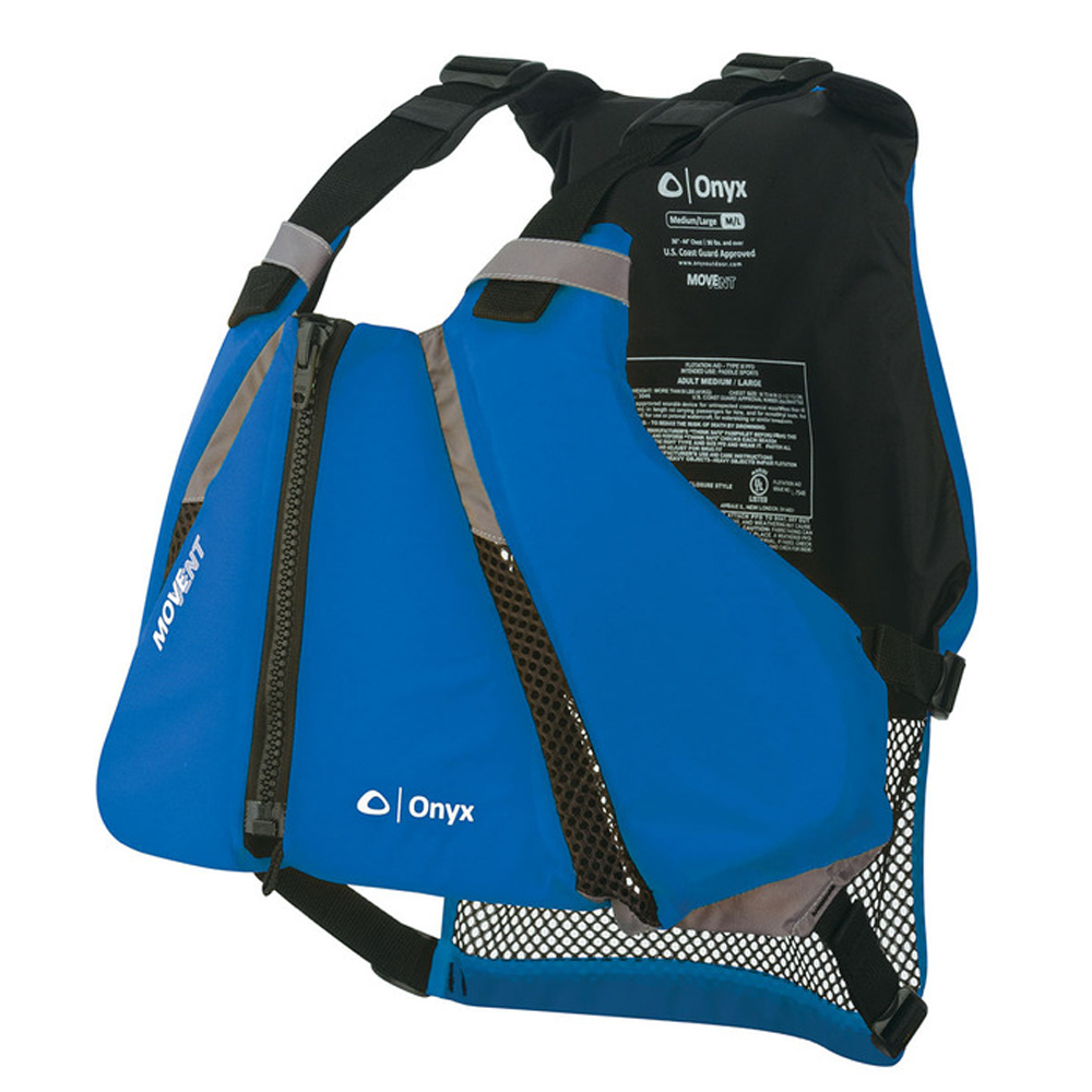 image for Onyx MoveVent Curve Paddle Sports Life Vest – XS/S – Blue