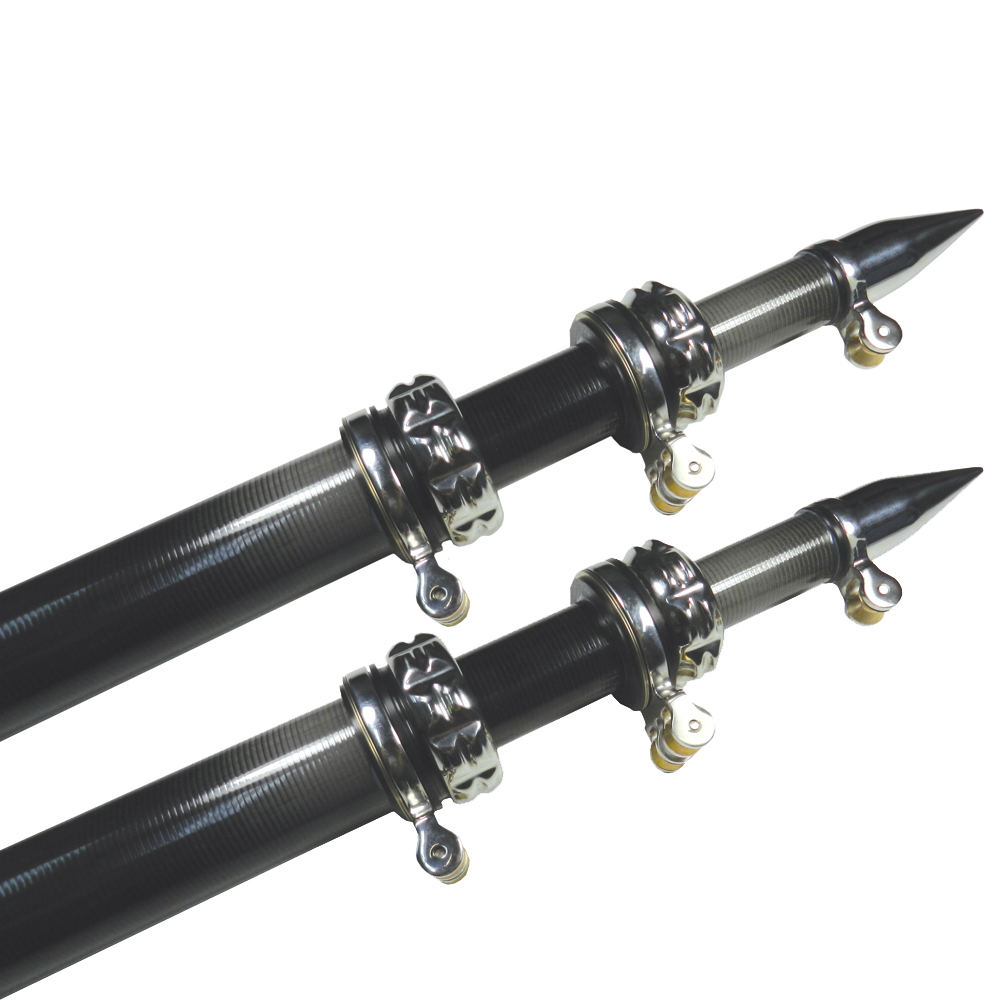 TACO 16' Carbon Fiber Outrigger Poles - Pair - Black - OT-3160CF