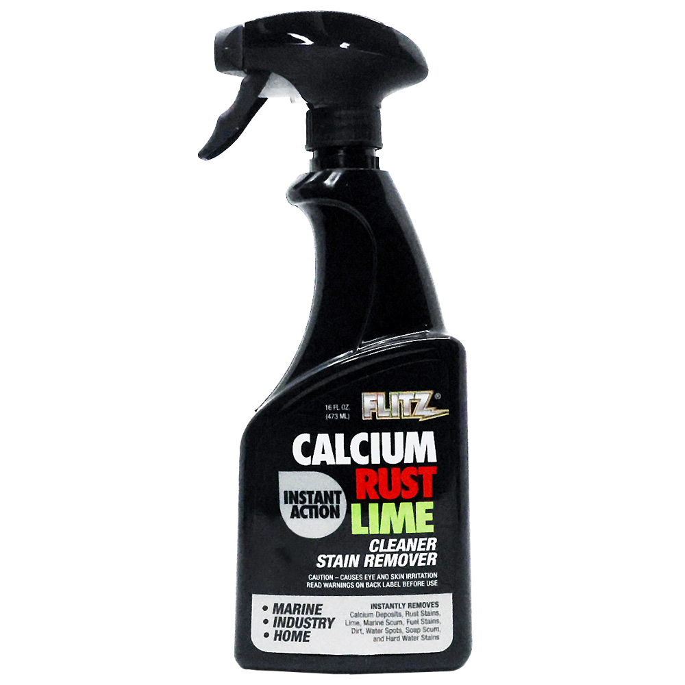Flitz Instant Calcium, Rust & Lime Remover - 16oz Spray Bottle - CR 01606
