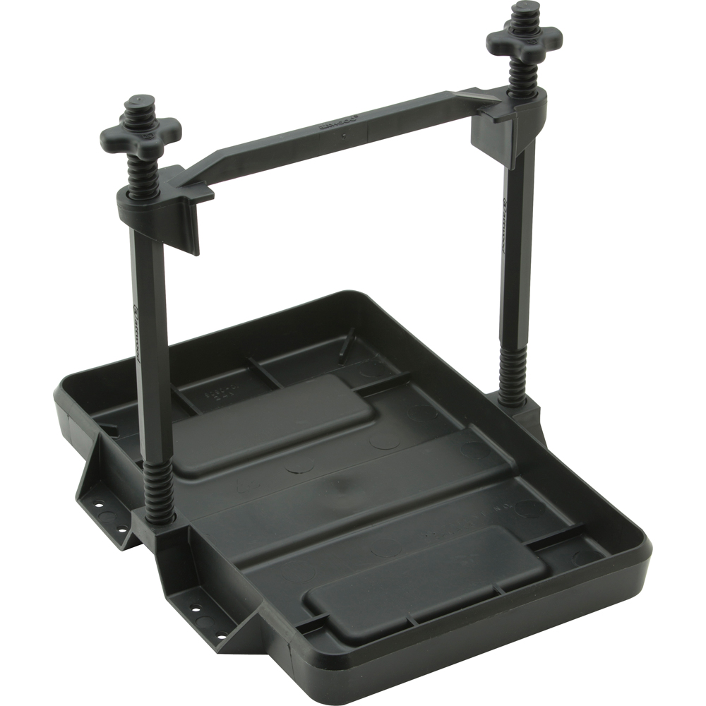 image for Attwood Heavy-Duty All-Plastic Adjustable Battery Tray – 24 Series