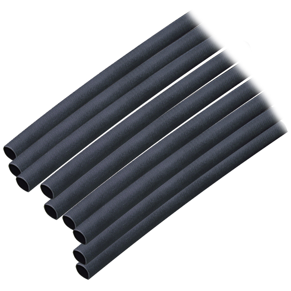 Ancor Adhesive Lined Heat Shrink Tubing (ALT) - 3/16&quot; x 12&quot; - 10-Pack - Black CD-60045