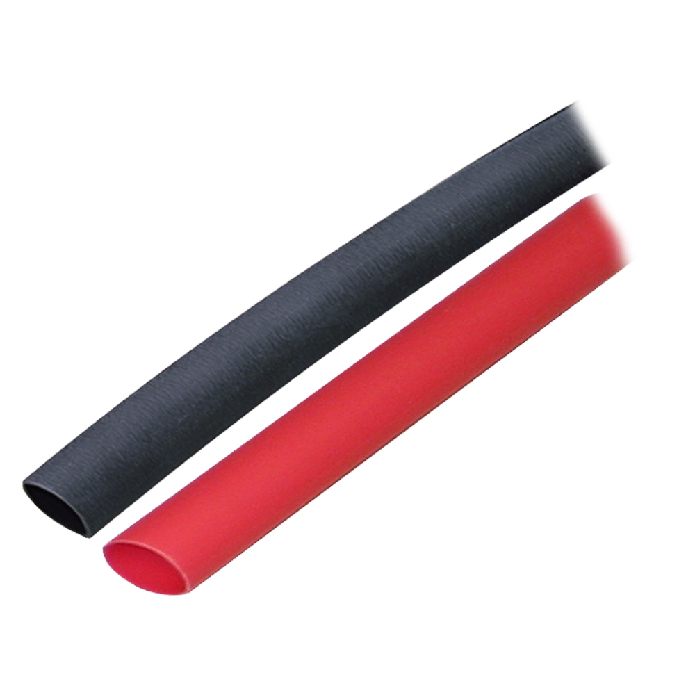 Ancor Adhesive Lined Heat Shrink Tubing (ALT) - 3/8&quot; x 3&quot; - 2-Pack - Black/Red CD-60059