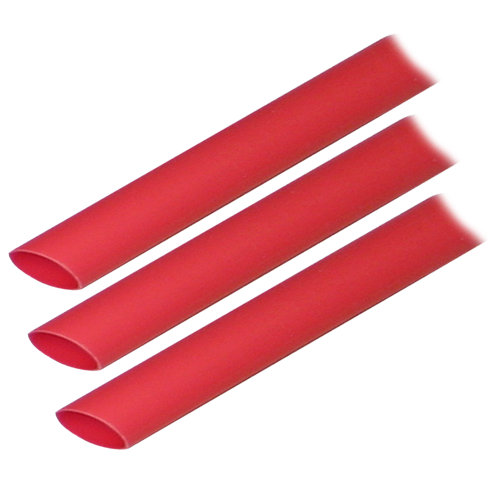 image for Ancor Adhesive Lined Heat Shrink Tubing (ALT) – 1/2″ x 3″ – 3-Pack – Red