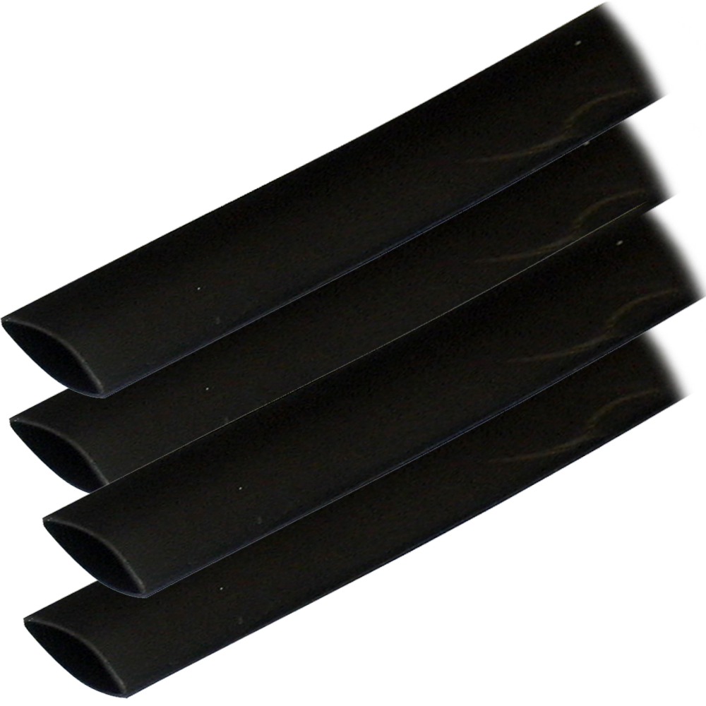 Ancor Adhesive Lined Heat Shrink Tubing (ALT) - 3/4&quot; x 6&quot; - 4-Pack - Black CD-60074