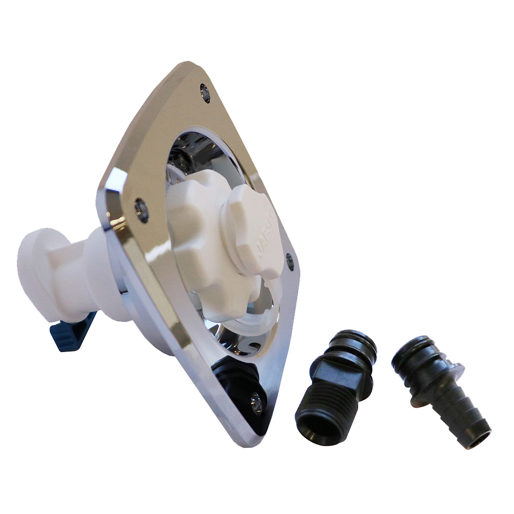 Jabsco Water Pressure Regulator - Flush Mount - Chrome - 45 psi - 44412-2045