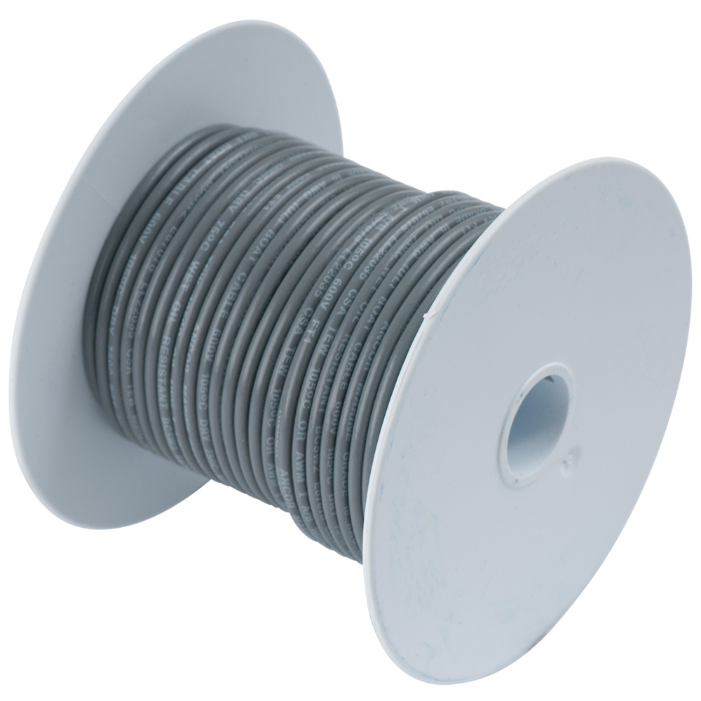 Ancor Grey 18 AWG Tinned Copper Wire - 35' CD-60268